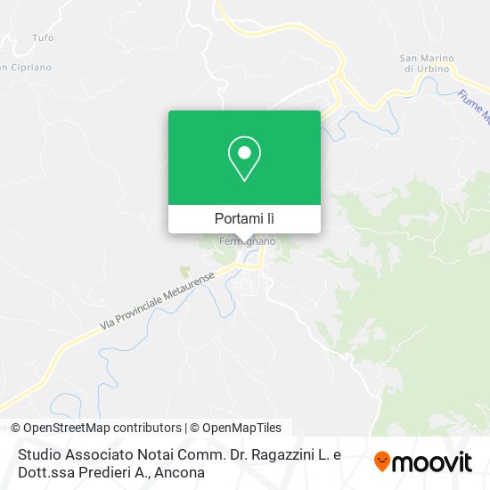 Mappa Studio Associato Notai Comm. Dr. Ragazzini L. e Dott.ssa Predieri A.