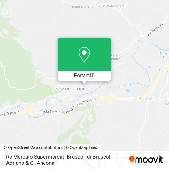 Mappa Re Mercato Supermercati Bruscoli di Bruscoli Adriano & C.