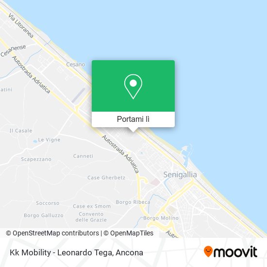 Mappa Kk Mobility - Leonardo Tega