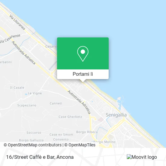 Mappa 16/Street Caffè e Bar