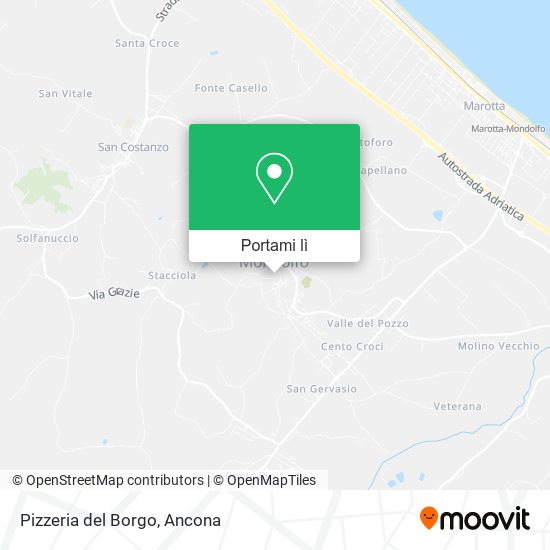 Mappa Pizzeria del Borgo