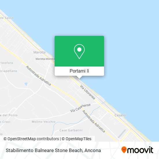 Mappa Stabilimento Balneare Stone Beach