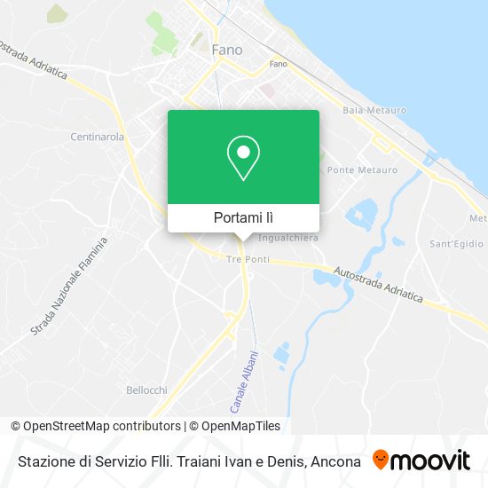 Mappa Stazione di Servizio Flli. Traiani Ivan e Denis