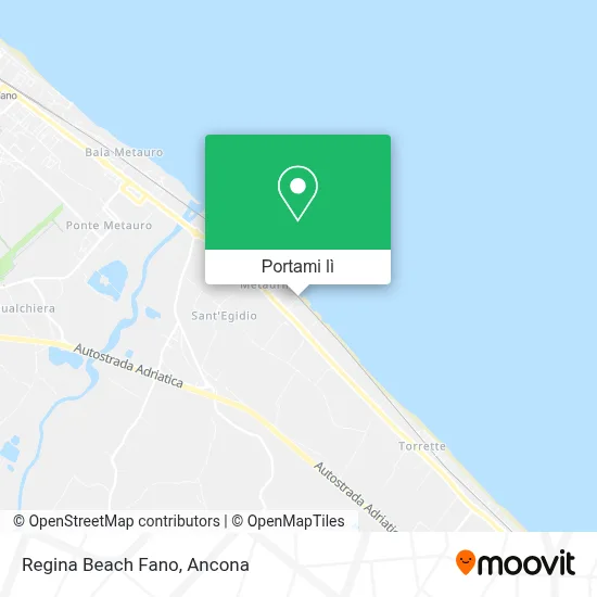 Mappa Regina Beach Fano