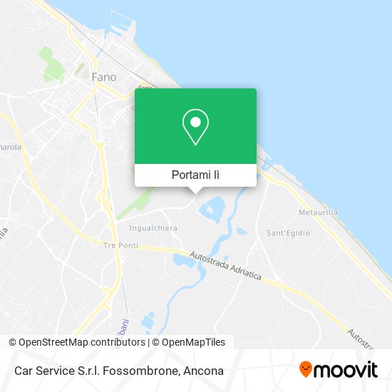 Mappa Car Service S.r.l. Fossombrone