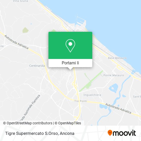 Mappa Tigre Supermercato S.Orso