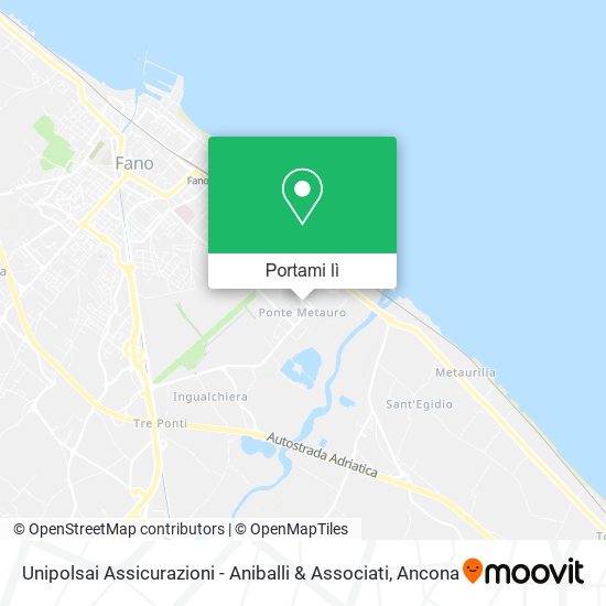 Mappa Unipolsai Assicurazioni - Aniballi & Associati