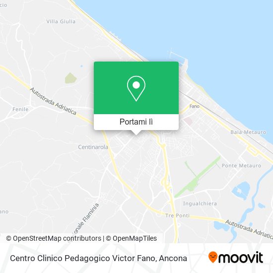 Mappa Centro Clinico Pedagogico Victor Fano