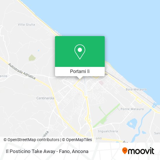 Mappa Il Posticino Take Away - Fano
