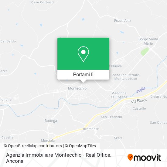 Mappa Agenzia Immobiliare Montecchio - Real Office