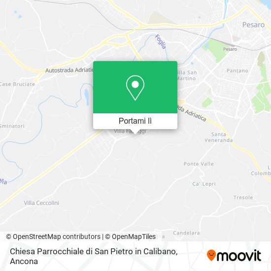 Mappa Chiesa Parrocchiale di San Pietro in Calibano