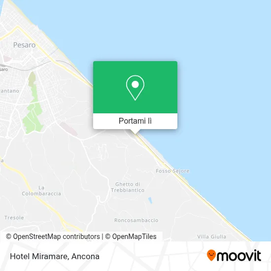 Mappa Hotel Miramare