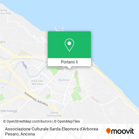 Mappa Associazione Culturale Sarda Eleonora d'Arborea Pesaro