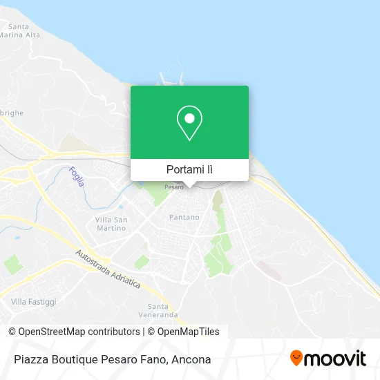 Mappa Piazza Boutique Pesaro Fano