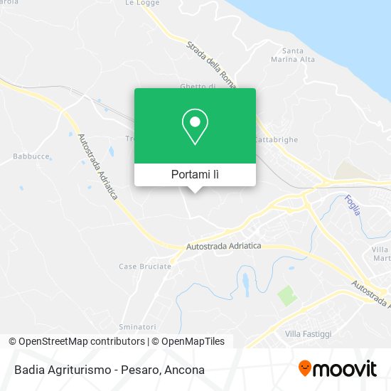 Mappa Badia Agriturismo - Pesaro