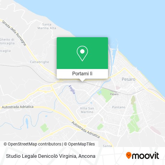 Mappa Studio Legale Denicolò Virginia