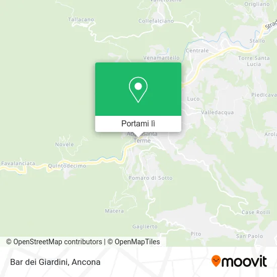 Mappa Bar dei Giardini