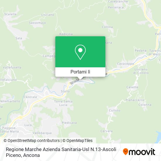 Mappa Regione Marche Azienda Sanitaria-Usl N.13-Ascoli Piceno