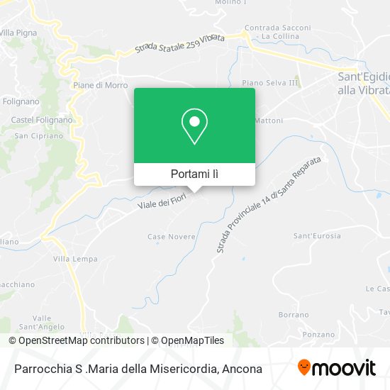 Mappa Parrocchia S .Maria della Misericordia