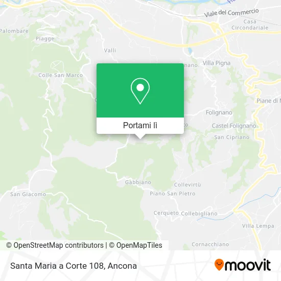 Mappa Santa Maria a Corte 108