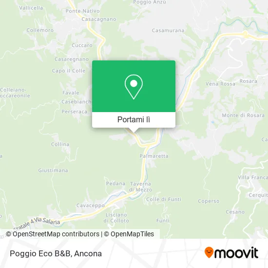 Mappa Poggio Eco B&B