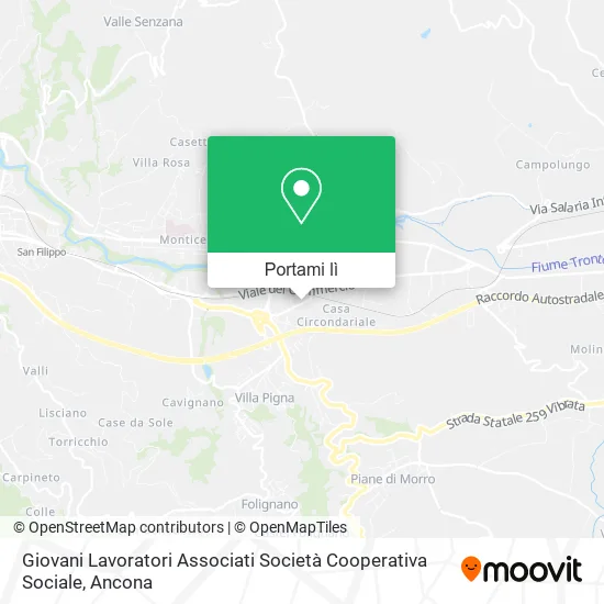 Mappa Giovani Lavoratori Associati Società Cooperativa Sociale