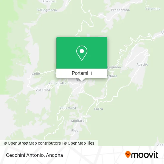 Mappa Cecchini Antonio