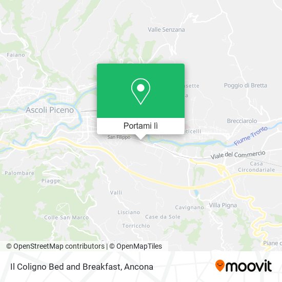 Mappa Il Coligno Bed and Breakfast