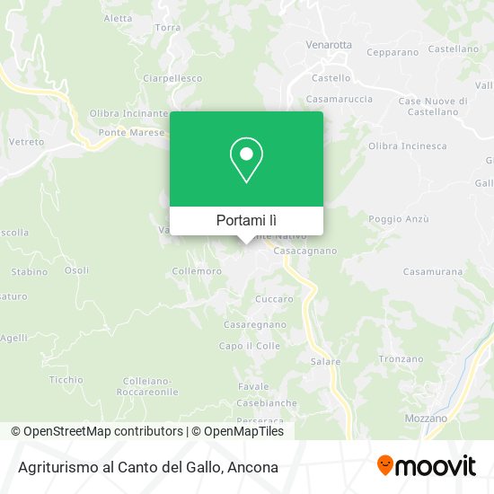 Mappa Agriturismo al Canto del Gallo