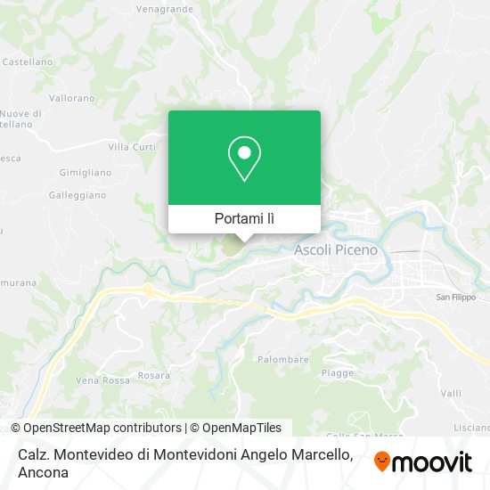 Mappa Calz. Montevideo di Montevidoni Angelo Marcello