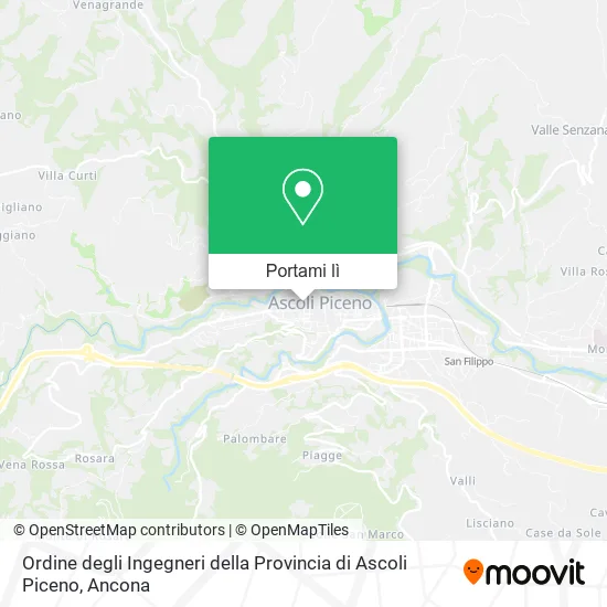 Mappa Ordine degli Ingegneri della Provincia di Ascoli Piceno