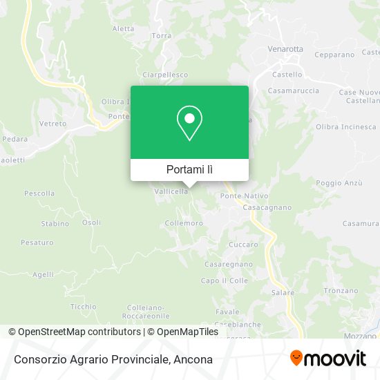 Mappa Consorzio Agrario Provinciale