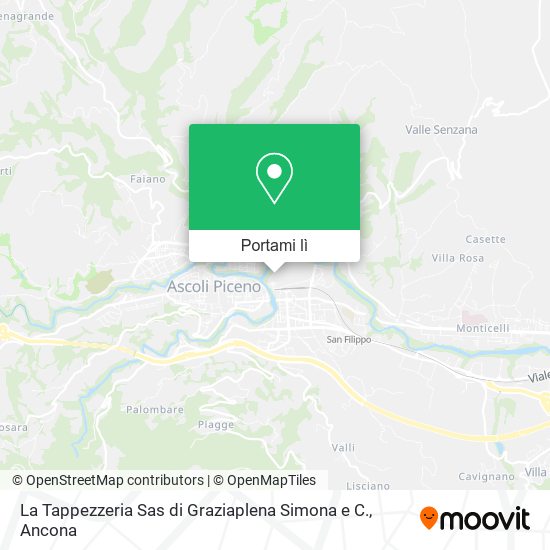 Mappa La Tappezzeria Sas di Graziaplena Simona e C.