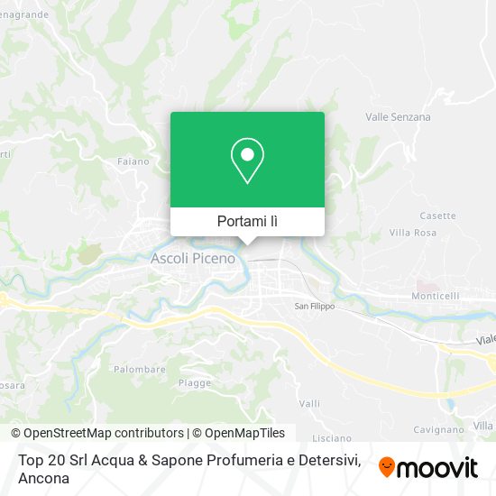 Mappa Top 20 Srl Acqua & Sapone Profumeria e Detersivi