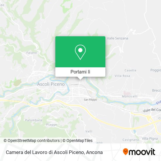 Mappa Camera del Lavoro di Ascoli Piceno