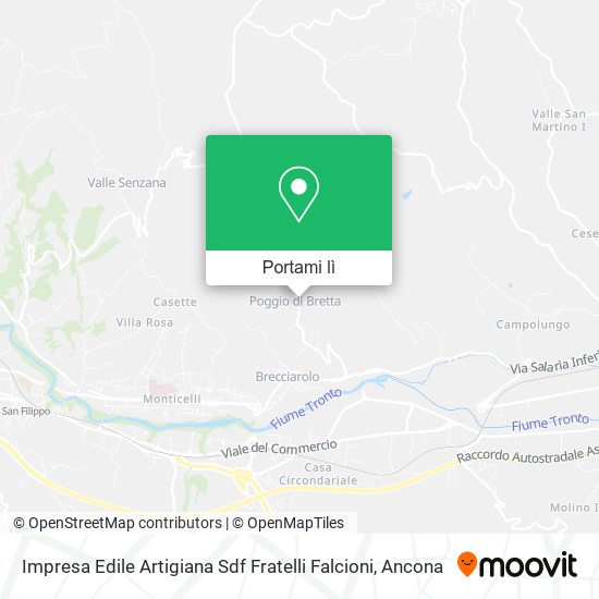 Mappa Impresa Edile Artigiana Sdf Fratelli Falcioni