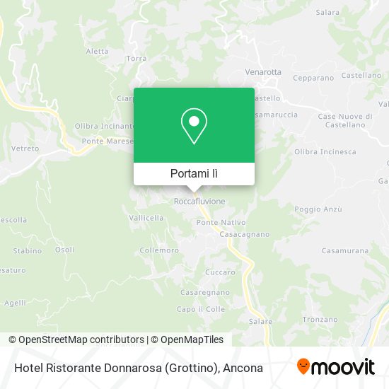 Mappa Hotel Ristorante Donnarosa (Grottino)