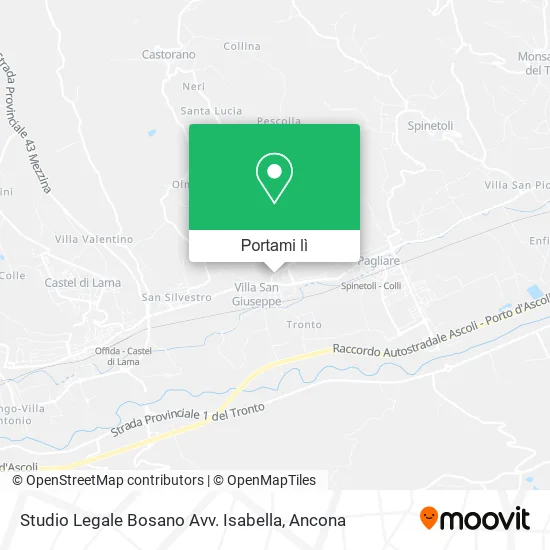 Mappa Studio Legale Bosano Avv. Isabella