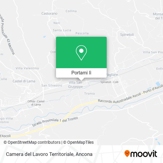 Mappa Camera del Lavoro Territoriale