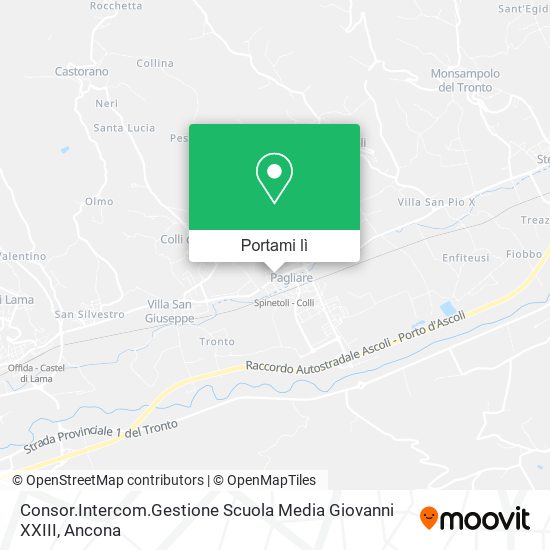Mappa Consor.Intercom.Gestione Scuola Media Giovanni XXIII