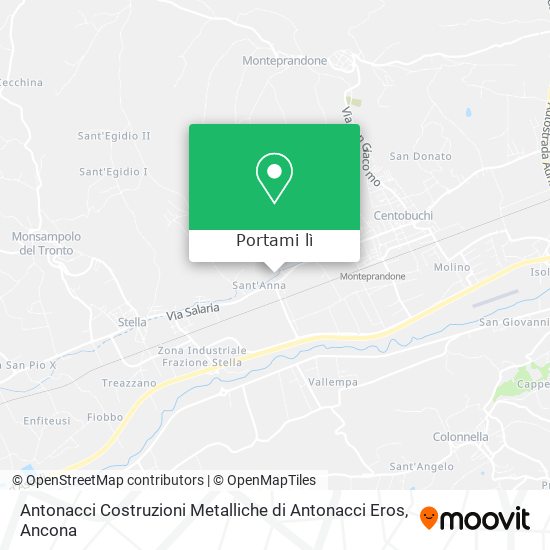 Mappa Antonacci Costruzioni Metalliche di Antonacci Eros
