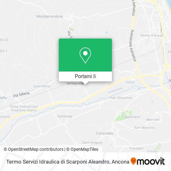 Mappa Termo Servizi Idraulica di Scarponi Aleandro