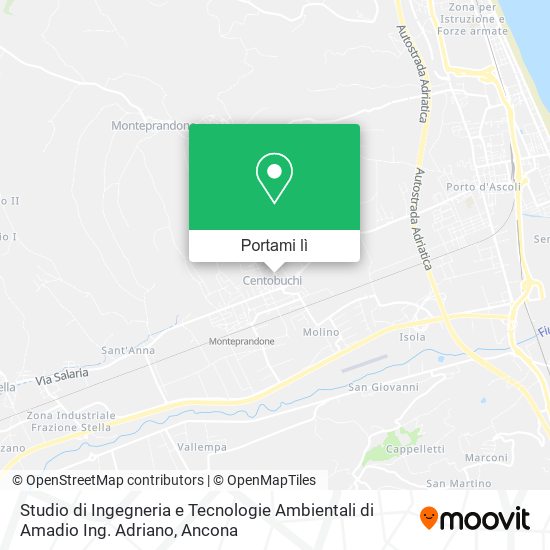 Mappa Studio di Ingegneria e Tecnologie Ambientali di Amadio Ing. Adriano