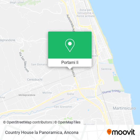 Mappa Country House la Panoramica