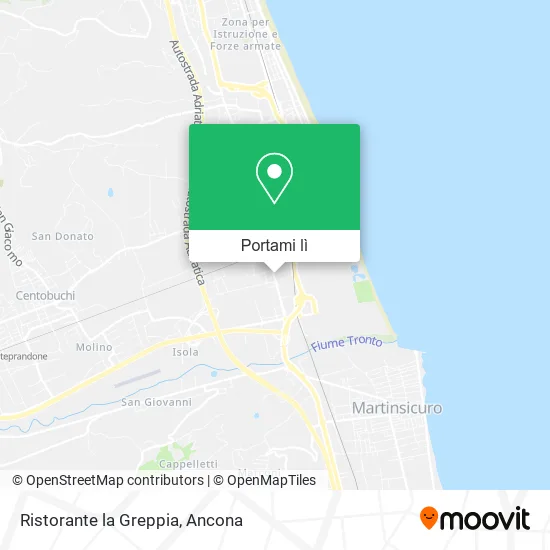 Mappa Ristorante la Greppia