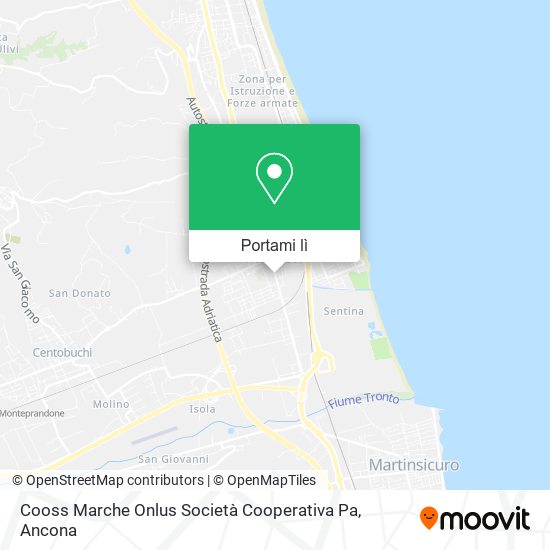 Mappa Cooss Marche Onlus Società Cooperativa Pa