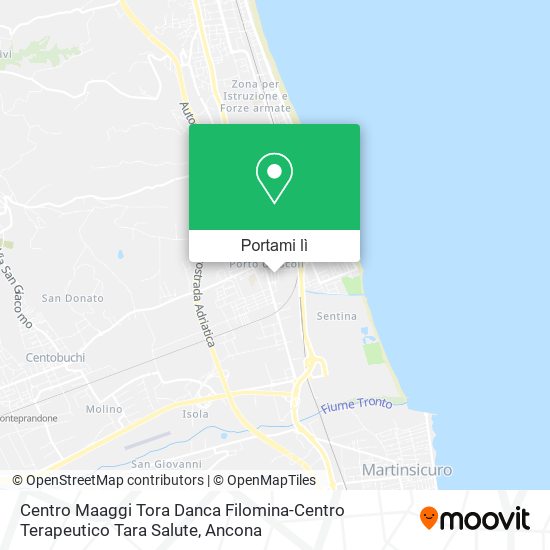 Mappa Centro Maaggi Tora Danca Filomina-Centro Terapeutico Tara Salute