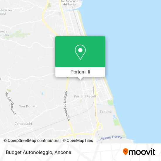 Mappa Budget Autonoleggio