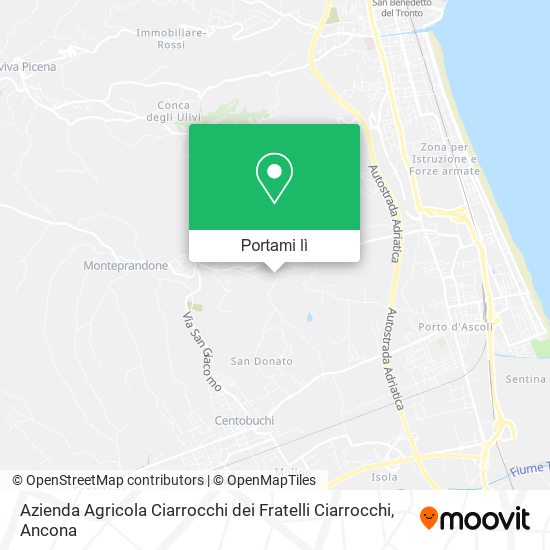 Mappa Azienda Agricola Ciarrocchi dei Fratelli Ciarrocchi