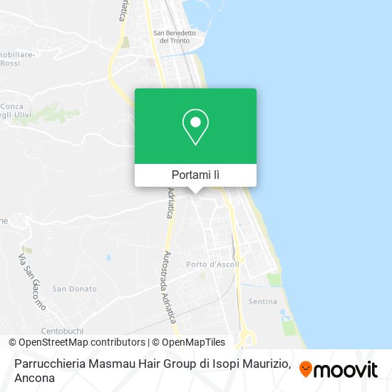 Mappa Parrucchieria Masmau Hair Group di Isopi Maurizio